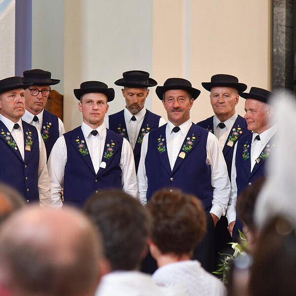 
									Das Jodlerchörli Geuensee überzeugte mit «Föhnstimmig» die Jury und wurde mit dem Prädikat «Klasse 1» belohnt. Bild: Foto Franziska Kaufmann
								