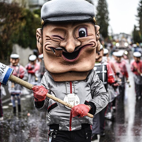 
									Die Lättguuger Winikon mit ihren imposanten Popeye-Grinden. Bild: Foto Manuel Arnold
								
